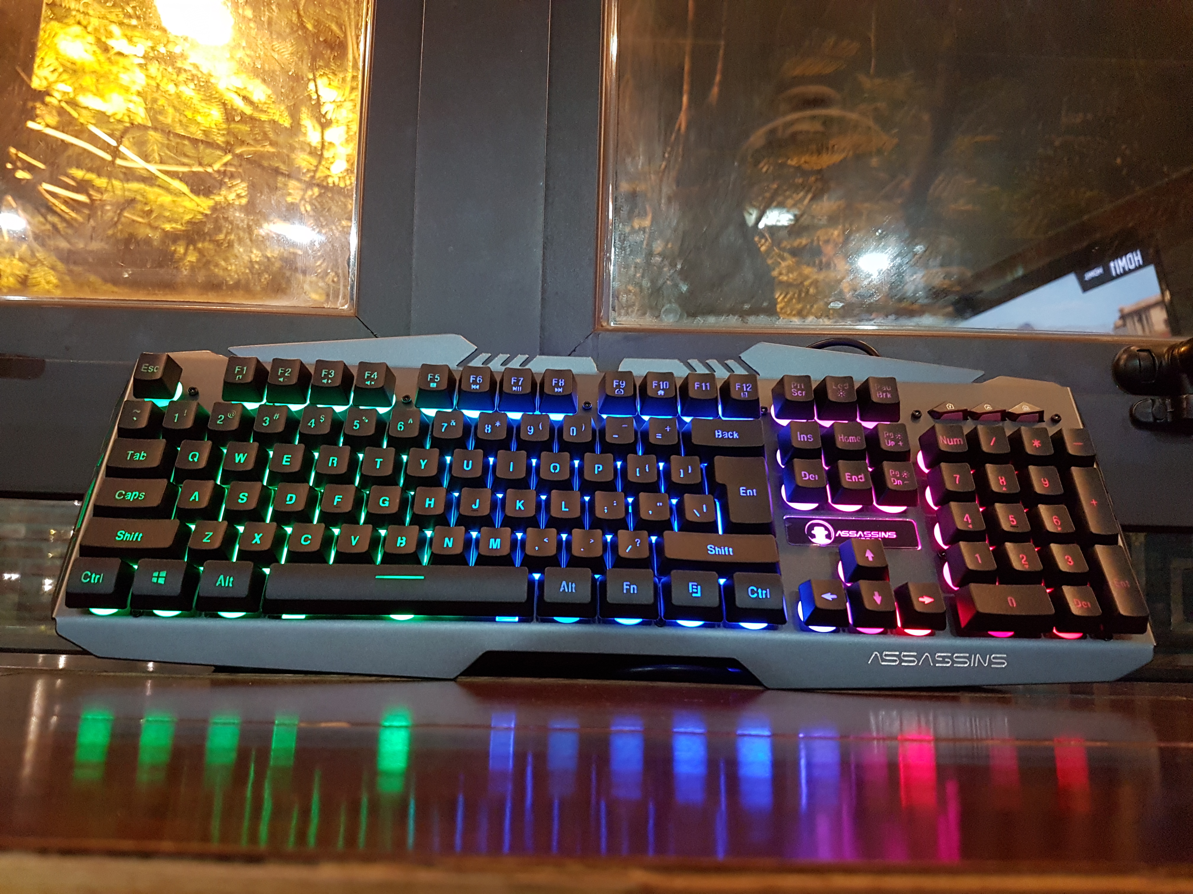 Bàn phím bán cơ Gaming Assassins AK8000 (RGB/Single Led) - Hàng Chính Hãng