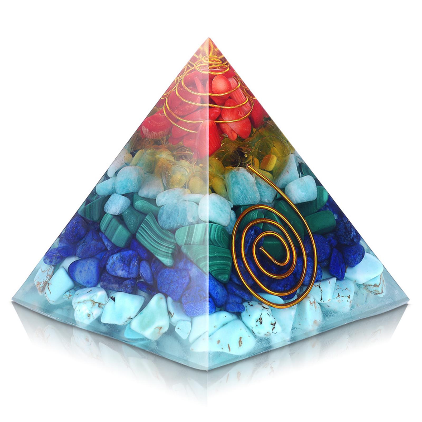 Natural Crystal Pyramid Reiki Yoga Meditation Gemstone Heal Stone