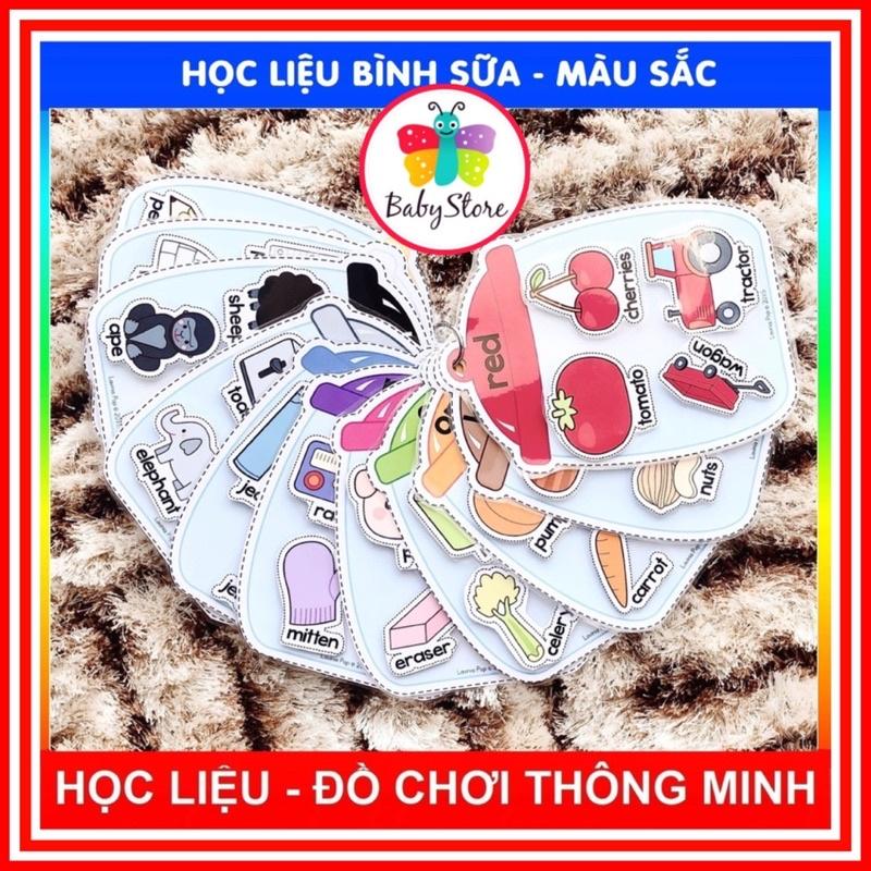 Chủ đề Màu sắc Bình sữa - bóc, dính dán Color Sorting Activity