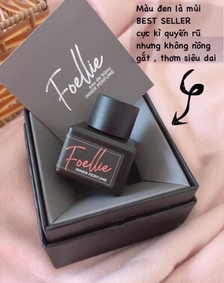 Nước hoa vùng kín Foellie Eau De Innerb Perfume Hàn Quốc 5ml + Tặng kèm 1 mặt nạ sủi bọt Su:m 37 Đen