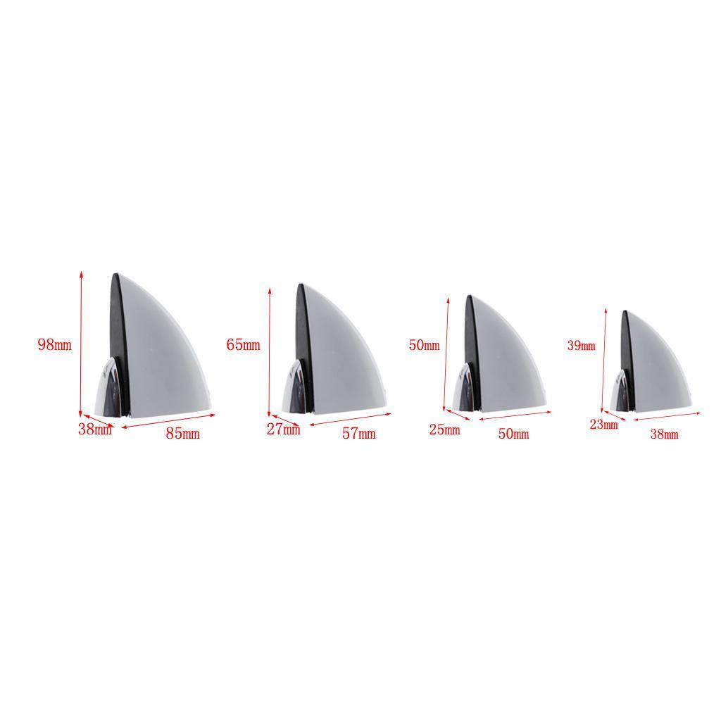 2X 4x Adjustable Glass Clamp Clip Wood Glass Shelf Support Bracket S