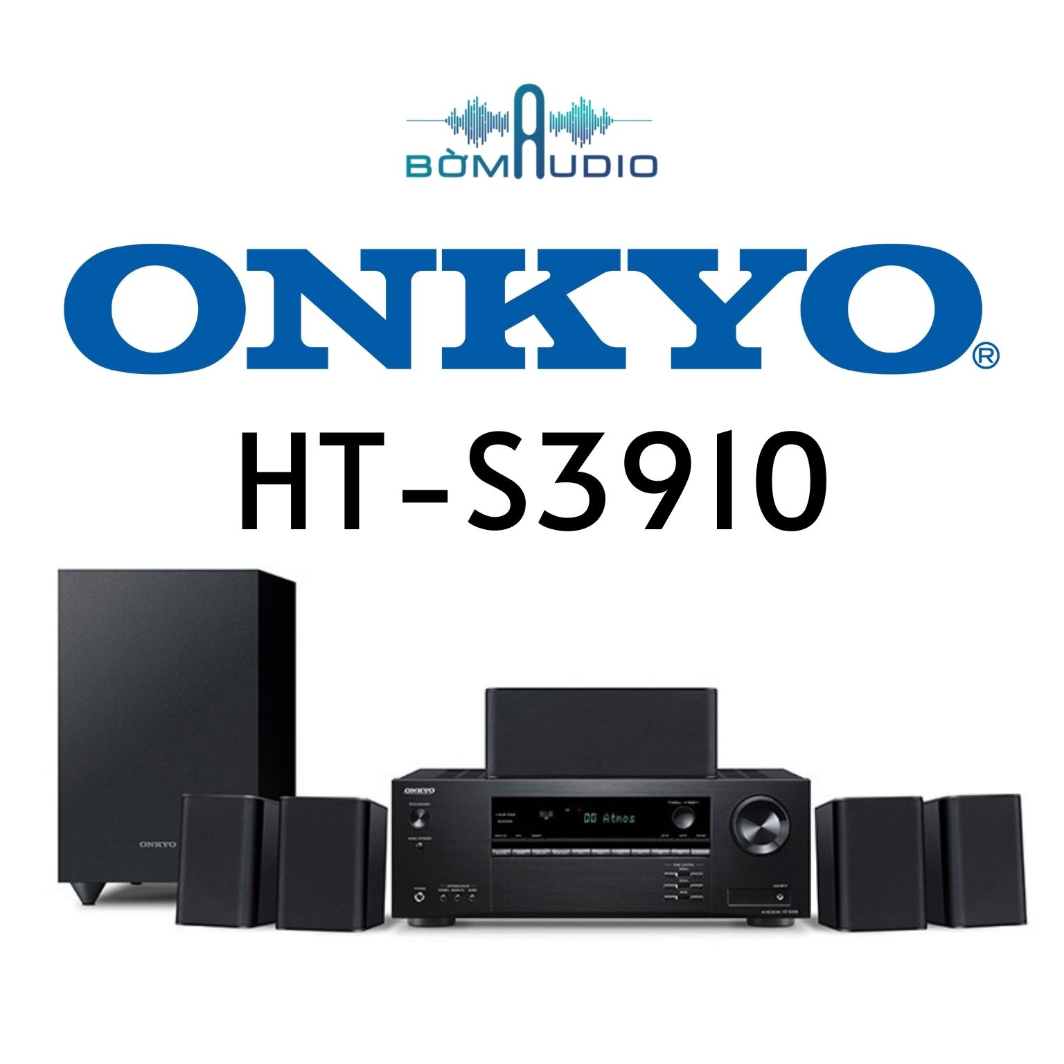 ONKYO HT-S3910 | Hệ Thống Âm Thanh Rạp Chiếu Thu Nhỏ 5.1 Dolby Atmos &amp; DTS: X - Tiêu Chuẩn Nhật Bản - Công suất 900W | Hàng Chính Hãng _ Mới 100%