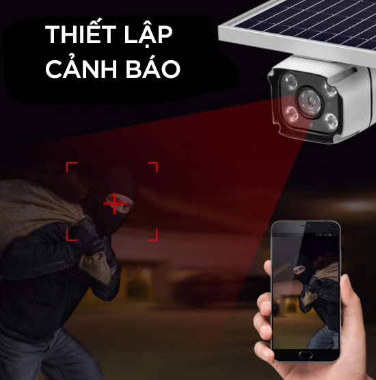 Camera Giám Sát Năng Lượng Mặt Trời 1080P FHD 2.0MP Wifi - Hàng Nhập Khẩu