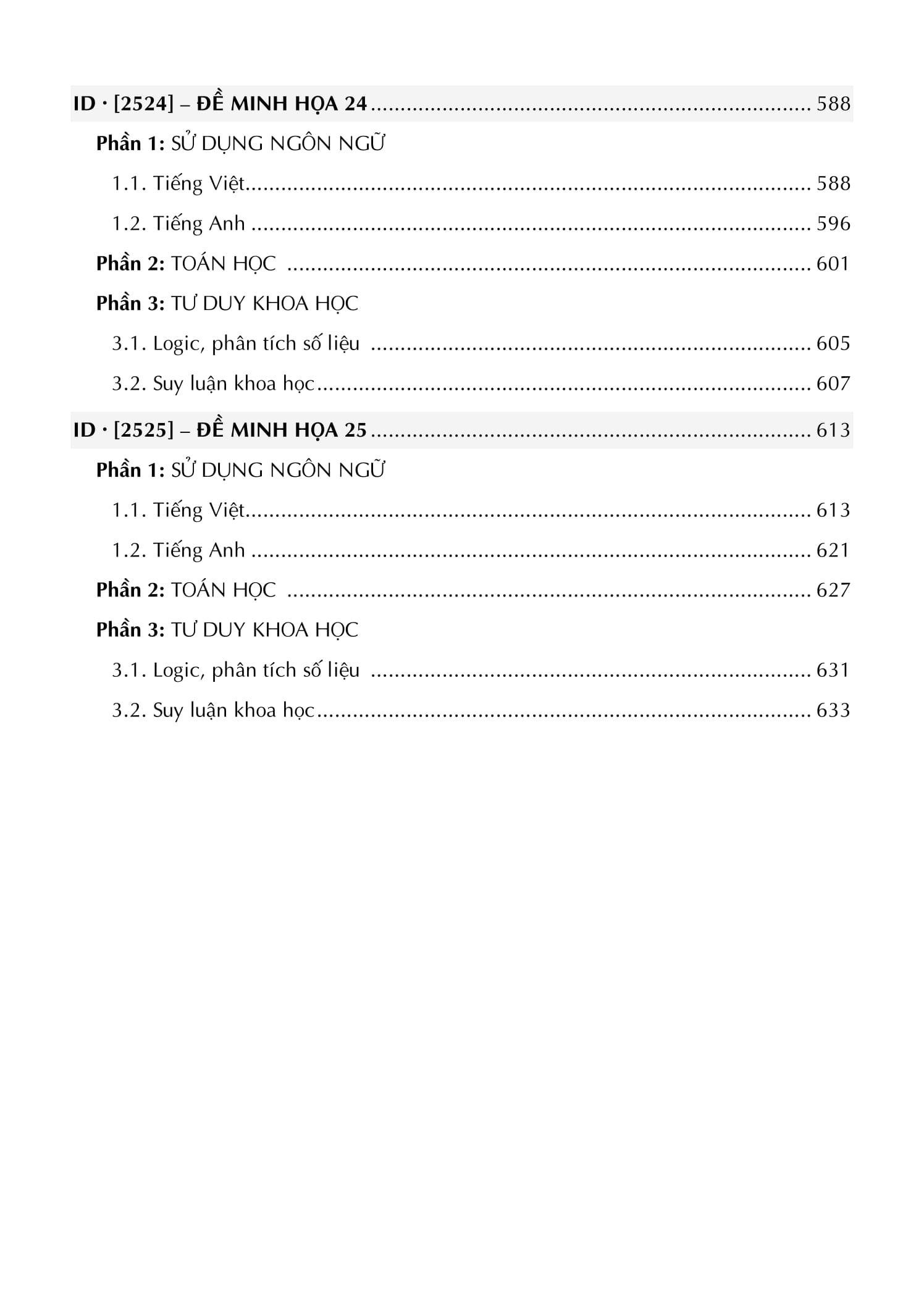 Sách - V-ACT - 25 Đề Luyện Thi Đánh Giá Năng Lực Theo Cấu Trúc Đề Của Đại Học Quốc Gia TP. Hồ Chí Minh - ảnh 10