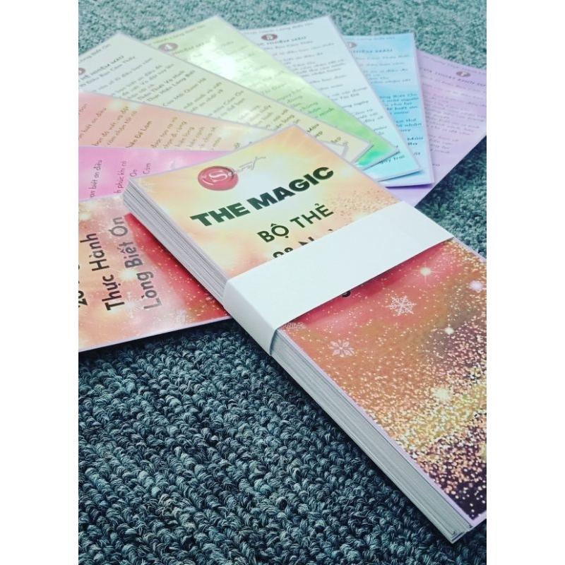 BỘ THẺ THE MAGIC - PHÉP MÀU 28 NGÀY THỰC HÀNH LÒNG BIẾT ƠN CAO CẤP MẶT BÓNG