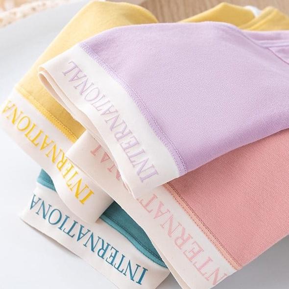 Quần lót nữ cotton cao cấp cạp su AMYRA đẹp thun lạnh không lộ viền đường may kháng khuẩn 7 màu basic bigsize QL038