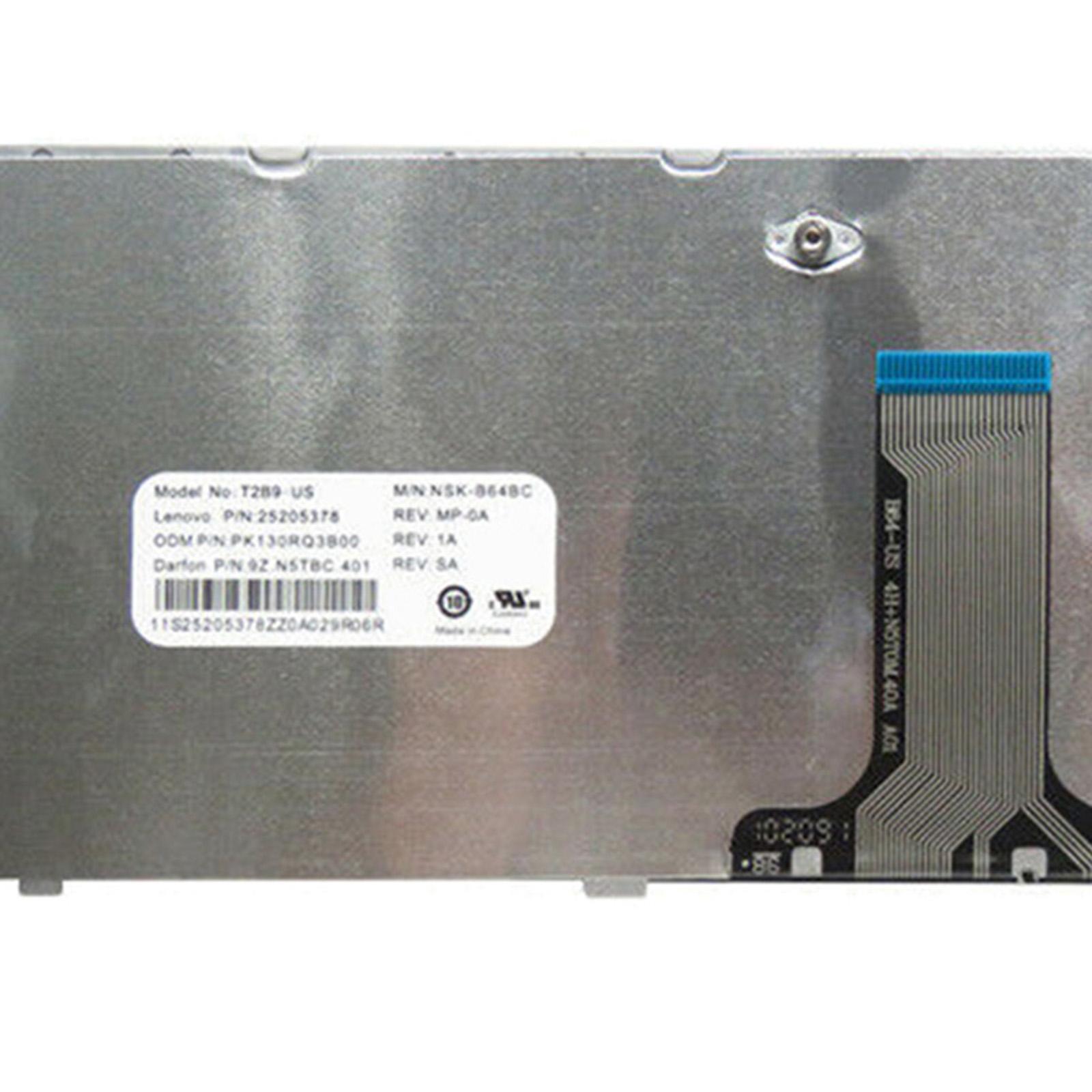 Laptop Replacement US English Keyboard for Y410p Black