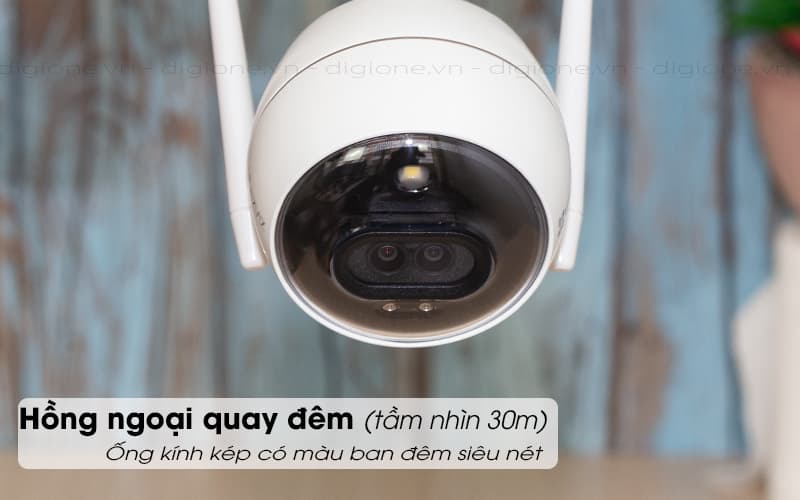 Camera Wifi EZVIZ ngoài trời C3X có màu ban đêm, báo động công nghệ AI - Hàng chính hãng