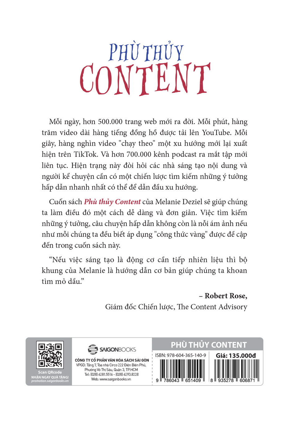 Phù thủy Content - Tác giả Melanie Deziel