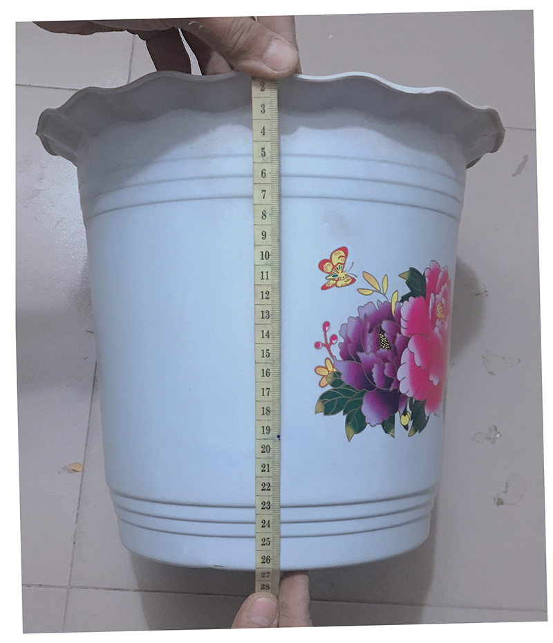 10 Chậu Nhựa Trồng Hoa, Cây Cảnh Hình Tròn BB 320x270 CN