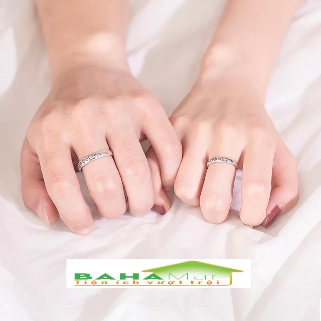 NHẪN BẠC 990 KHẮC LỤC TỰ ĐẠI MINH CHÂN NGÔN CHỮ PHẠN "OM MANI PADME HUM" MANG MAY MẮN, TIÊU TRỪ NẠN ÁCH "BAHAMAR"