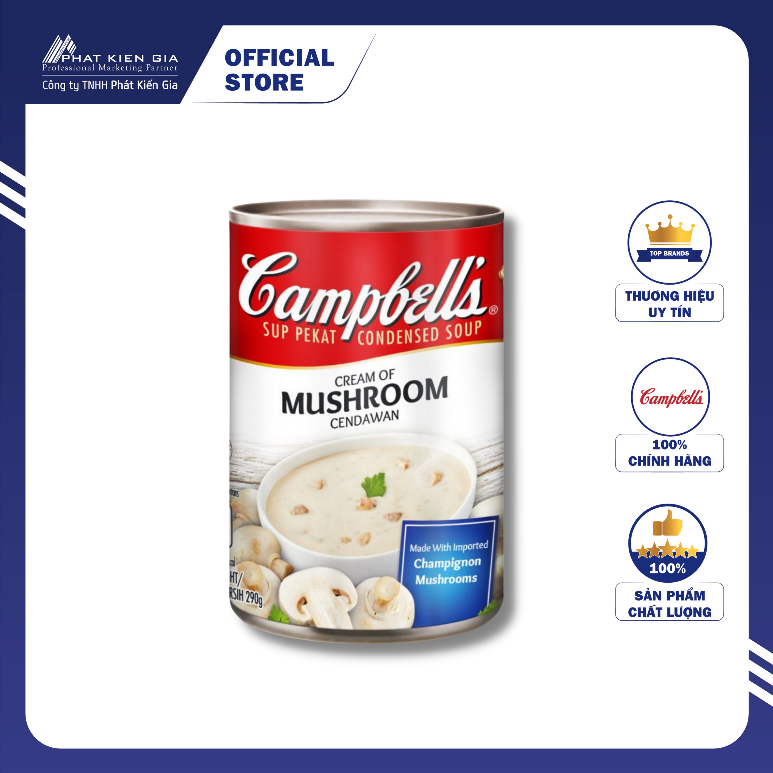 Súp Kem Nấm Campbell's 290g