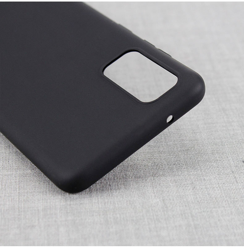 Ốp lưng silicon dẻo màu đen cho Samsung Galaxy S20 Plus