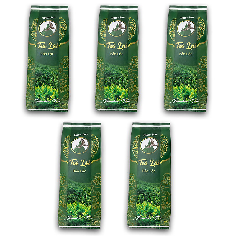 Set 5 Gói Trà Thiên Sơn Ướp Hoa Lài Bảo Lộc (100gr/ Gói)