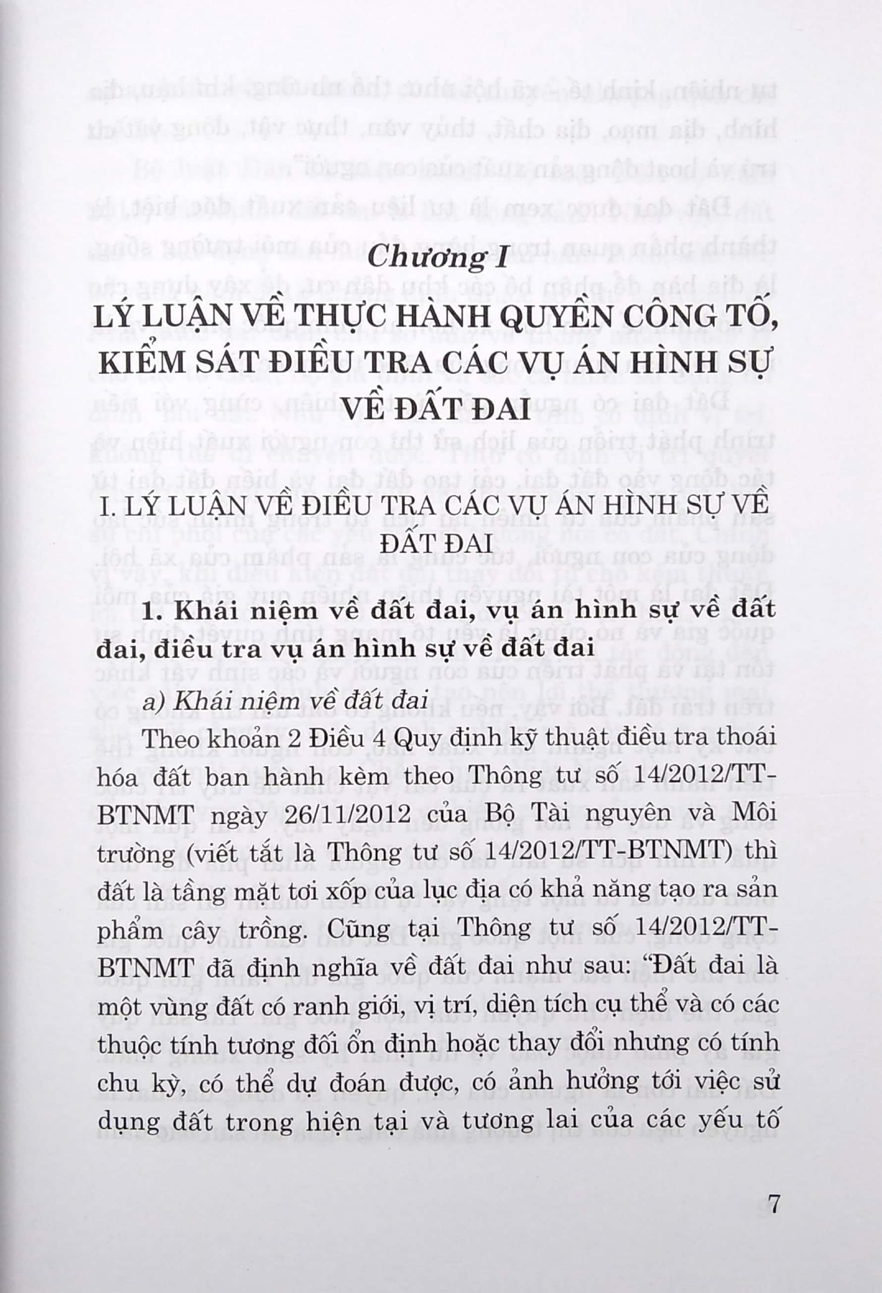 Thực Hành Quyền Công Tố, Kiểm Sát Điều Tra Các Vụ Án Hình Sự Về Đất Đai