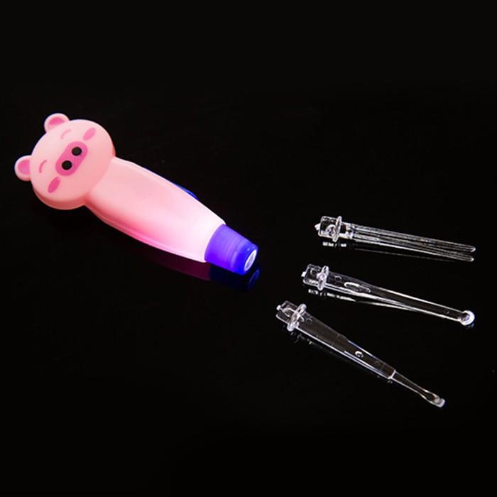 Dụng Cụ Lấy Ráy Tai HÌNH CON THÚ Cho Bé, Soi Tai Có Đèn Cho Người Lớn Và Em Bé