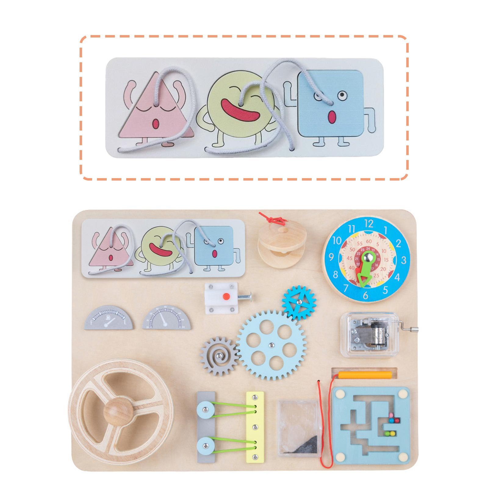 Sensory Board Accessories Cognition Toy Game for Kids Boy Birthday Gifts