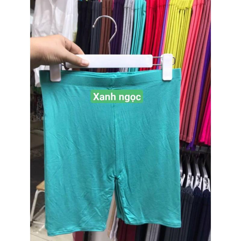 {Có NowShip nha} QUẦN NGỐ ĐÙI MÀU TRƠN - BIKER THÁI LAN 2 SIZE - LEGGING TRÊN GỐI RAINBOW
