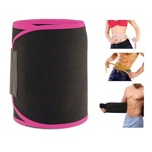 Đai nịt bụng hỗ trợ giảm mỡ bụng Sweet Sweat Waist Trimmer - Viền hồng, đen, vàng - Giao ngẫu nhiên