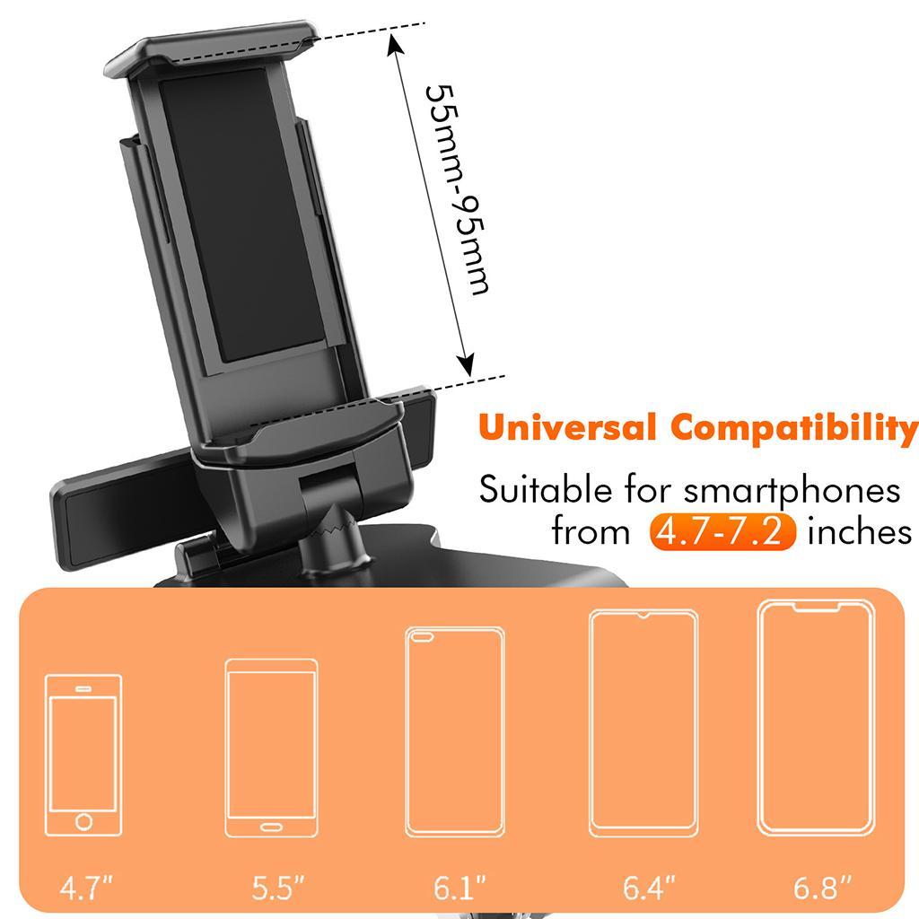 Car Phone Holder Mount Mobile Phone Stand Bracket for 4.7-7.2'' Phone