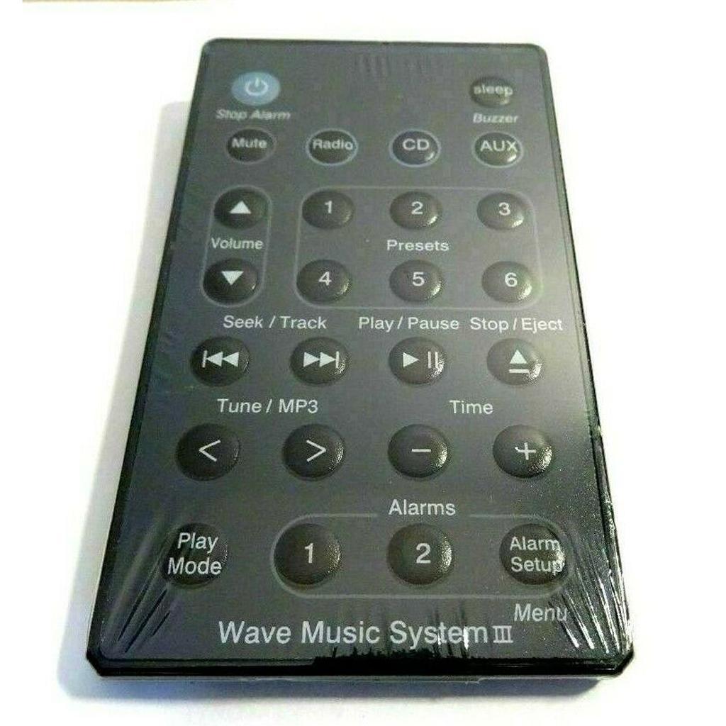 2pcs Remote Control Suit for B-Wave Music Radio System I II III IV Black