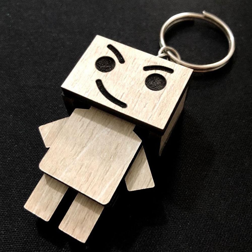 Móc khóa Danbo người gỗ siêu dễ thương