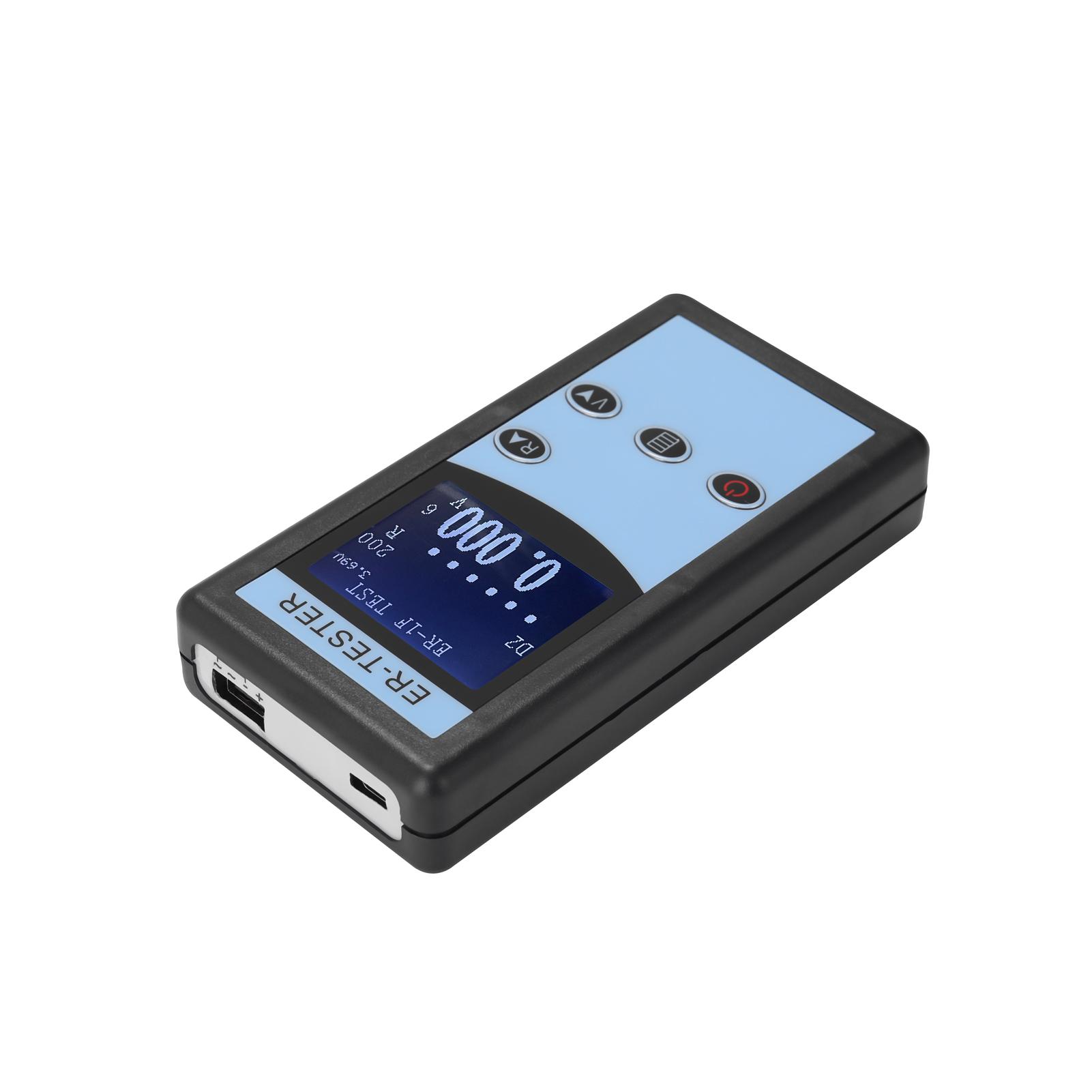 0.01mΩ~200Ω Battery Internal Resistance Tester Four-wire Battery Voltage Resistance Testing Tool Lithium Nickel Hydrogen Phosphate Lithium Button Battery Handheld Portable Battery Internal Resistance Tester with Backlight