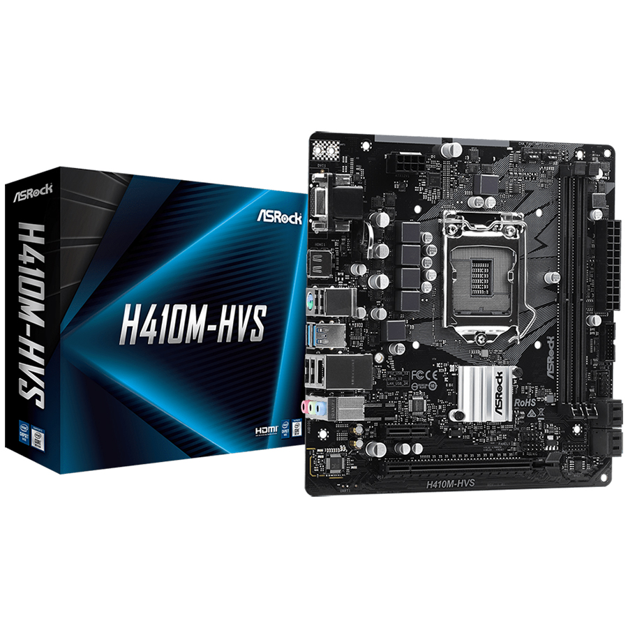 Bo Mạch Chủ Mainboard ASRock H410M-HVS - Hàng Chính Hãng