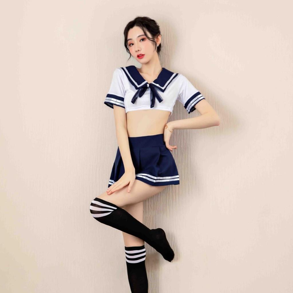 Set đồ ngủ cosplay nữ sinh gợi cảm Sherry Store S064