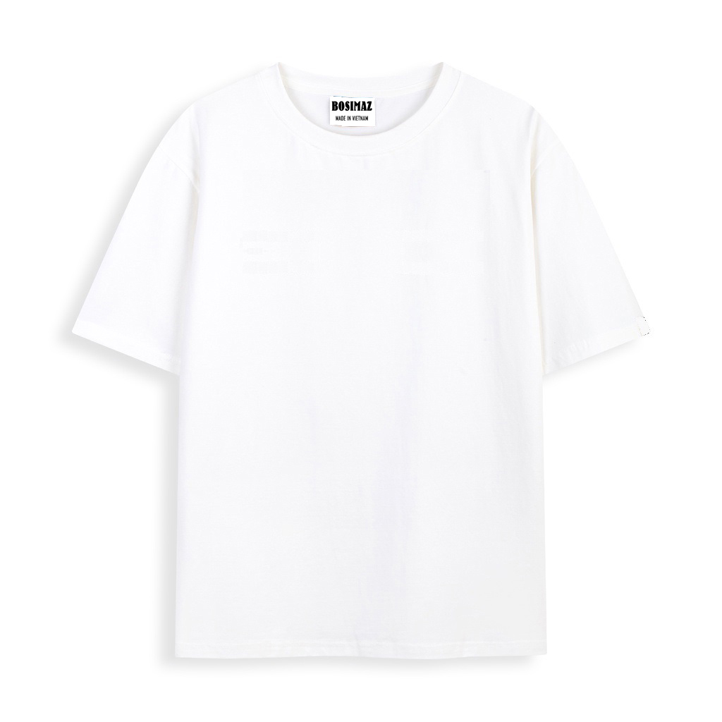 Áo thun Unisex Bosimaz TS011 cổ tròn tay lỡ phom rộng, thun contton 100%, vải đẹp dày, thoáng mát không xù lông.