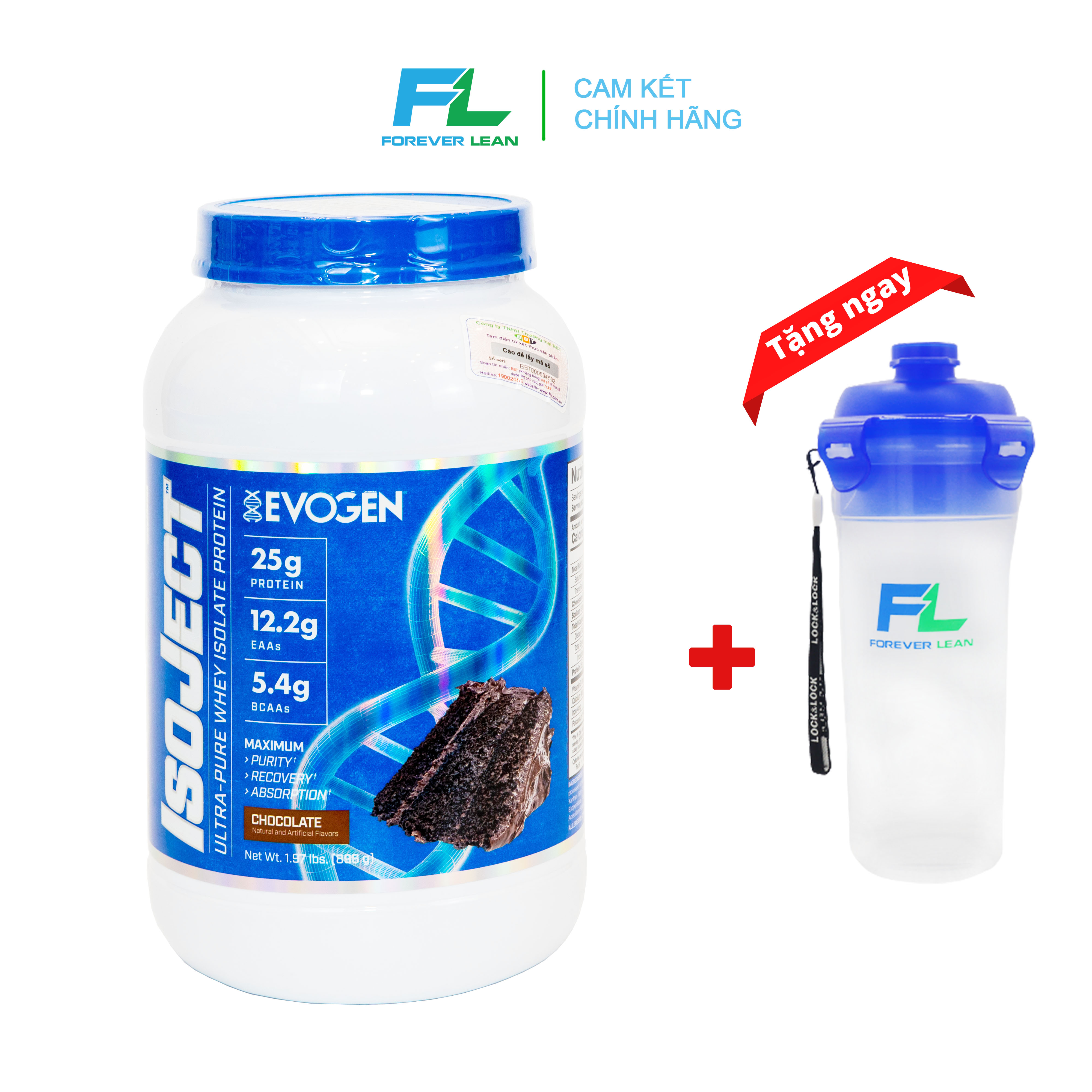 [Chính hãng BBT] Whey Isolate EVOGEN ISOJECT – Tăng cơ giảm mỡ hấp thu tốt đẳng cấp VIP