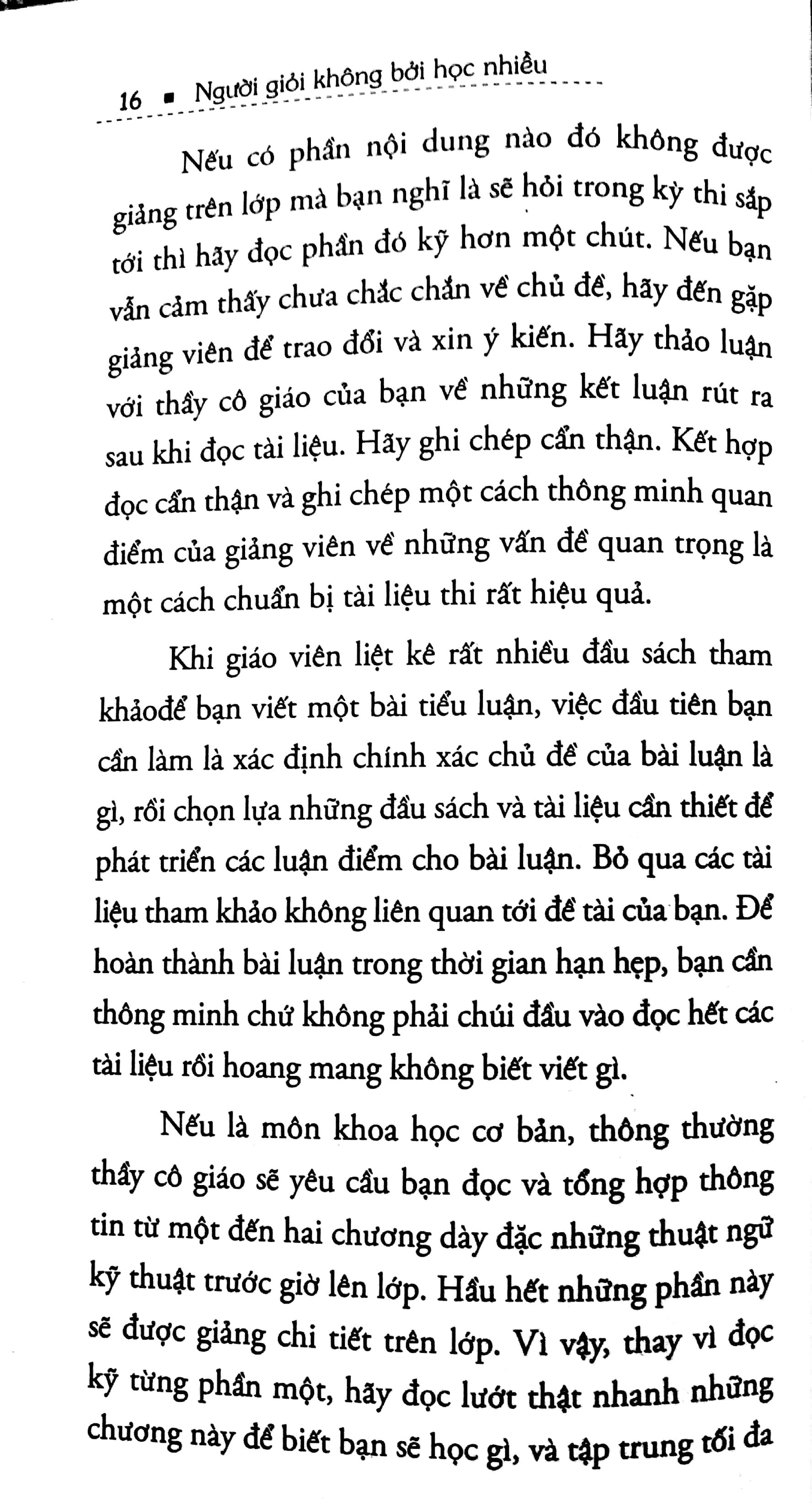 Người Giỏi Không Bởi Học Nhiều (Tái Bản)