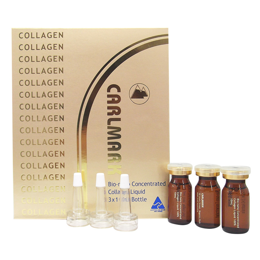 Hộp 3 lọ Tinh chất Collagen - Carlmark Bio-nano Concentrated Liquid Collagen 100% 10ml x 3