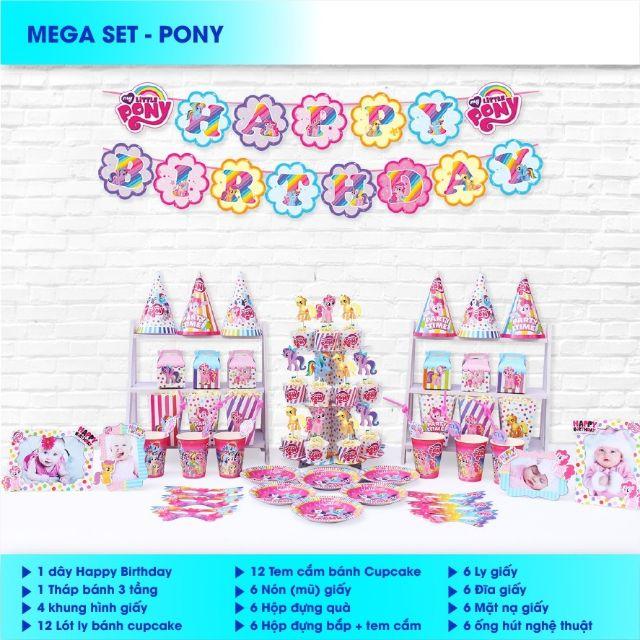 (MEGA) Set sinh nhật ngựa pony