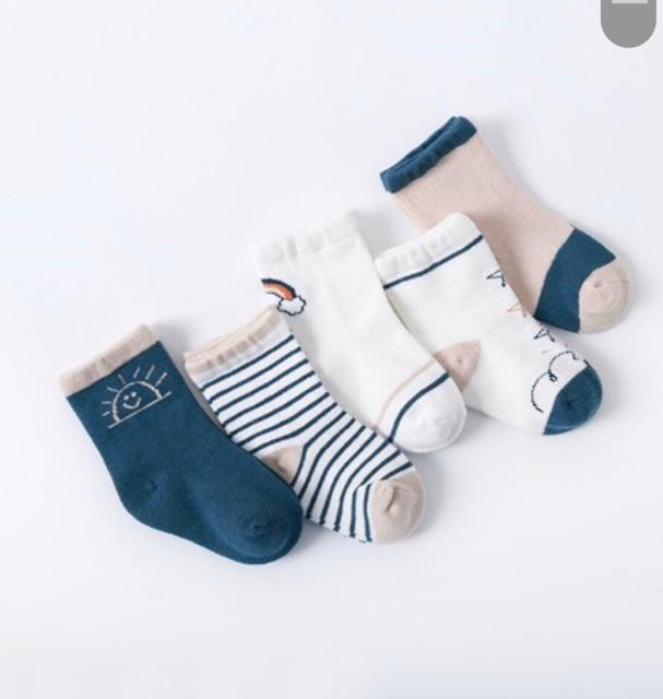 Sét 5 Tất Cổ Cao Dễ Thương Cho Bé_Tất Thu Đông Du.An Kids (897)