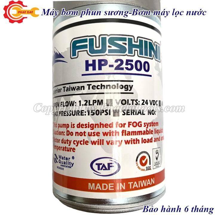 Máy bơm phun sương-Bơm tăng áp cho máy lọc nước FUSHINI HP2500 24V-Made in Đài Loan