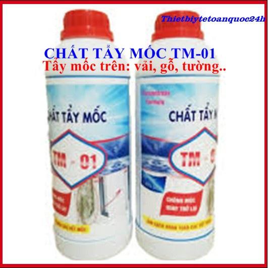 Chất tẩy mốc TM-01- tẩy mốc trên mọi vật liệu như tường, gỗ, vải, cao su