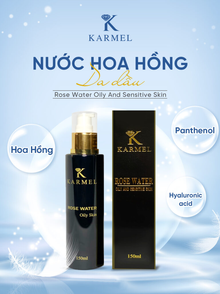 Nước Hoa Hồng TONER KARMEL Dành Cho Da Dầu & Da Nhạy Cảm