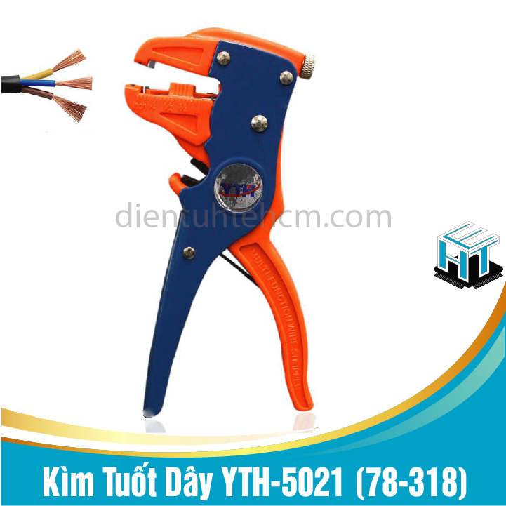 Kìm Tuốt Dây YTH-5021 (78-318)Với Cấu Tạo 2 Gọng Kìm Độ Bám Lớn