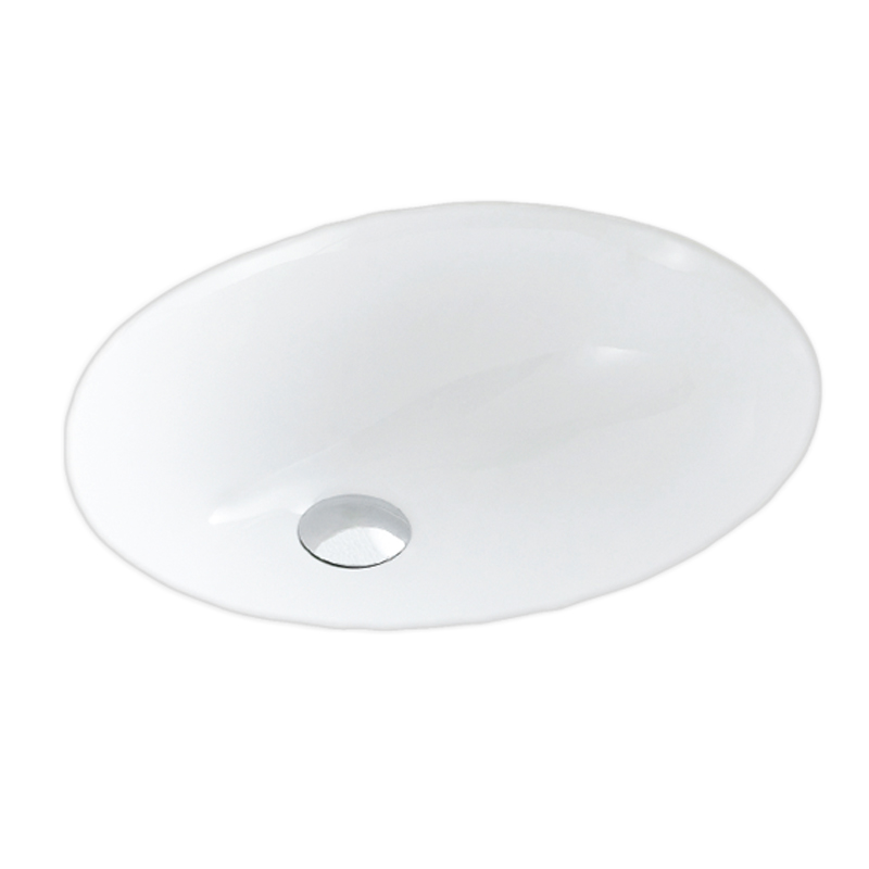 Chậu lavabo rửa mặt âm bàn BS-205 sản phẩm chỉ gồm phần sứ (vòi gắn trên bàn đá)