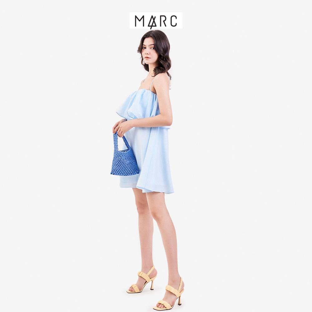 Đầm 2 dây nữ MARC FASHION form rộng phối bèo ngực CBVH070922