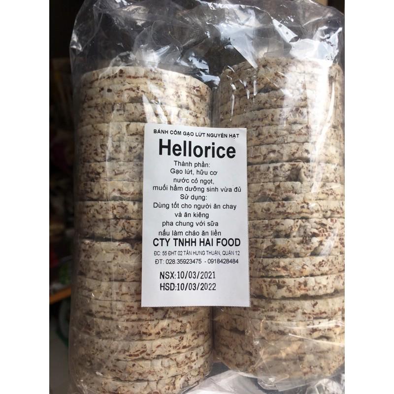 Bánh gạo lứt nguyên hạt Hello Rice, bánh gạo lức ăn kiêng giảm cân thực dưỡng
