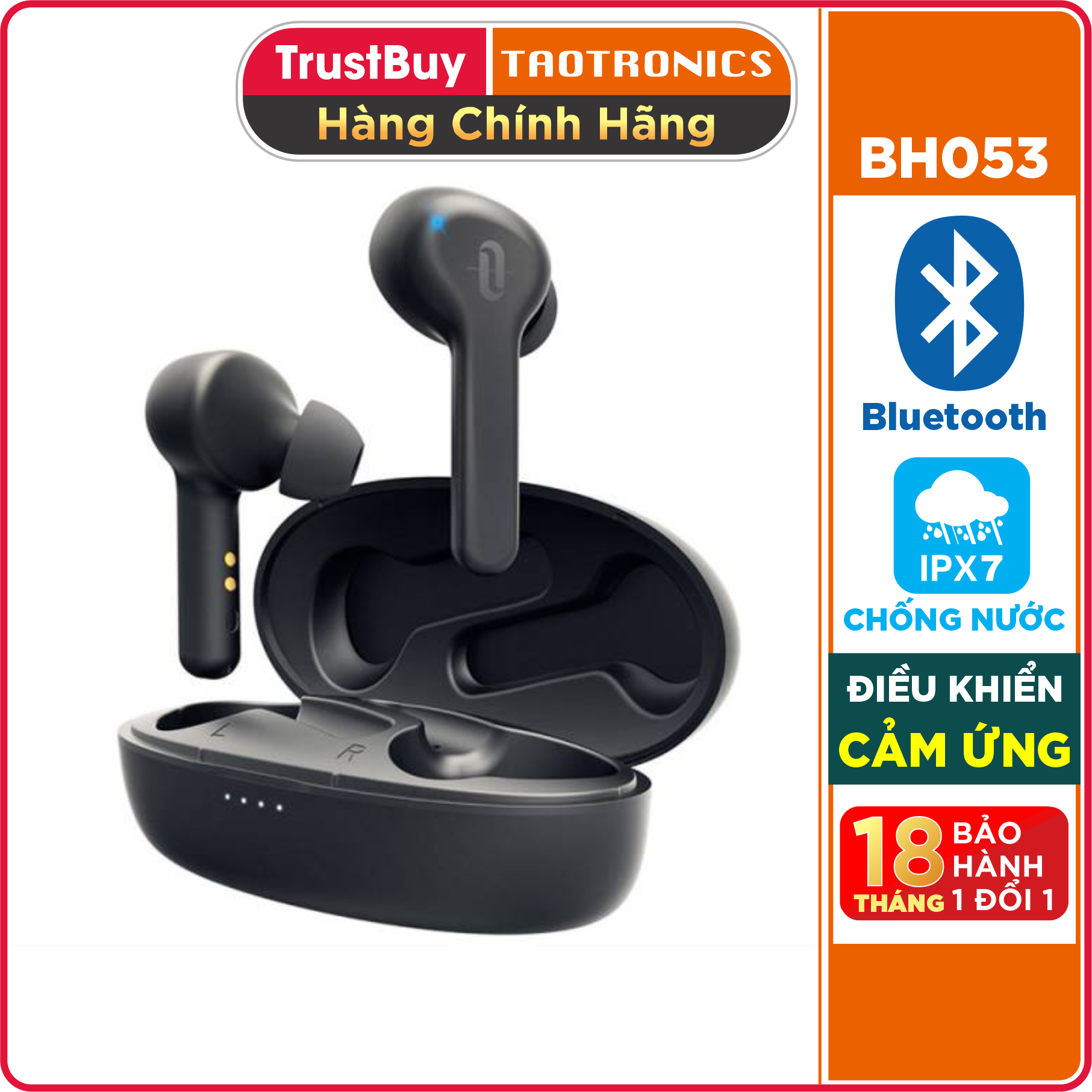 Tai Nghe Bluetooth True Wireless TaoTronics SoundLiberty 53 - Hàng Chính Hãng