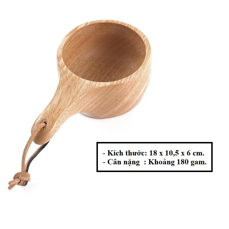 Cốc gỗ Kuksa Bushcraft