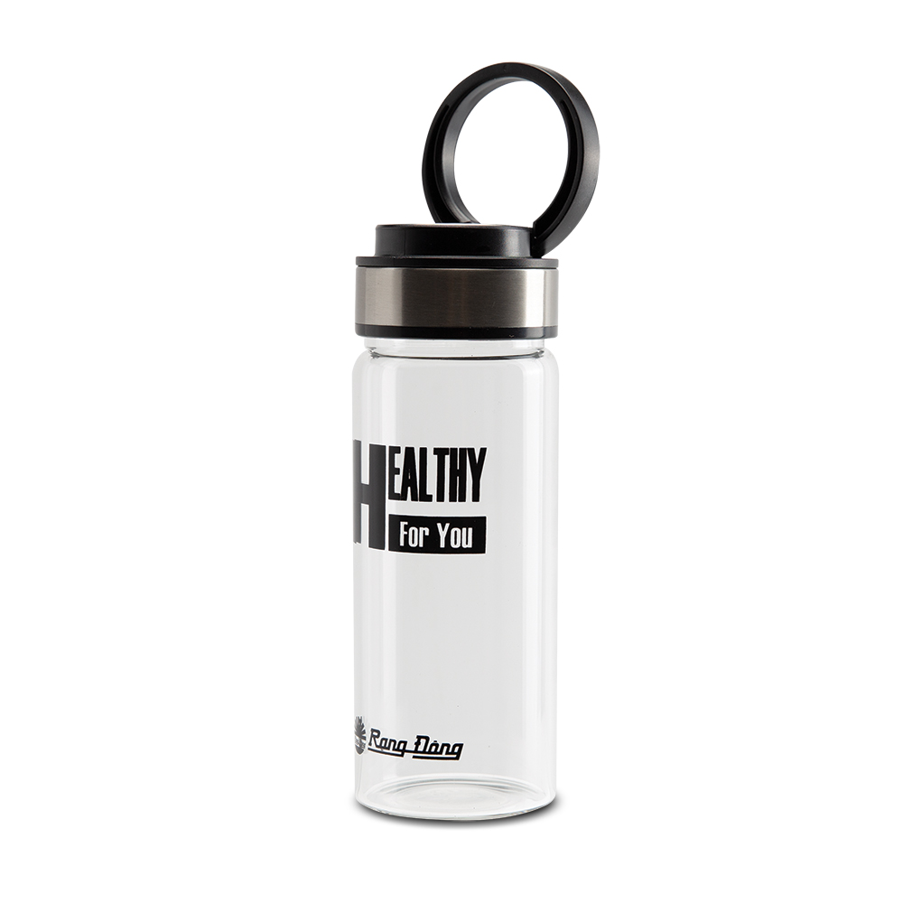 BÌNH NƯỚC CẦM TAY THỦY TINH 450ML TIỆN LỢI