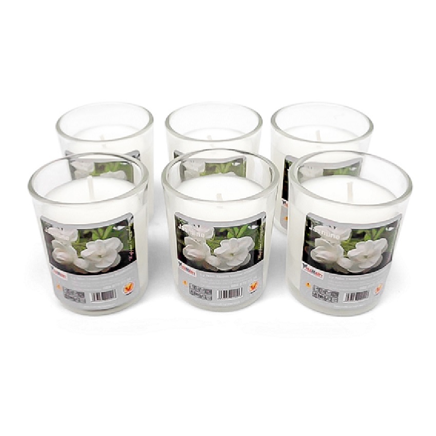 Hộp 6 ly nến thơm votive Miss Candle FTRAMART NQM0413 Jasmine