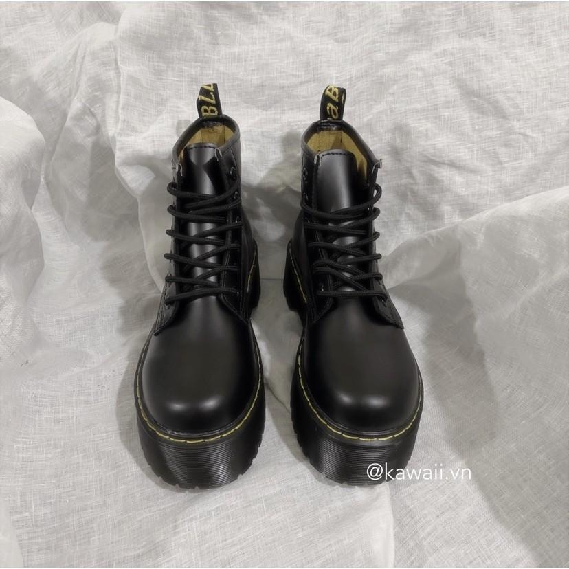  HIGH BOOTS (Phiên bản Đen & Trắng ) - CỔ CAO ĐẾ DÀY 5CM CAO CẤP ( Ảnh thật shop tự chụp )