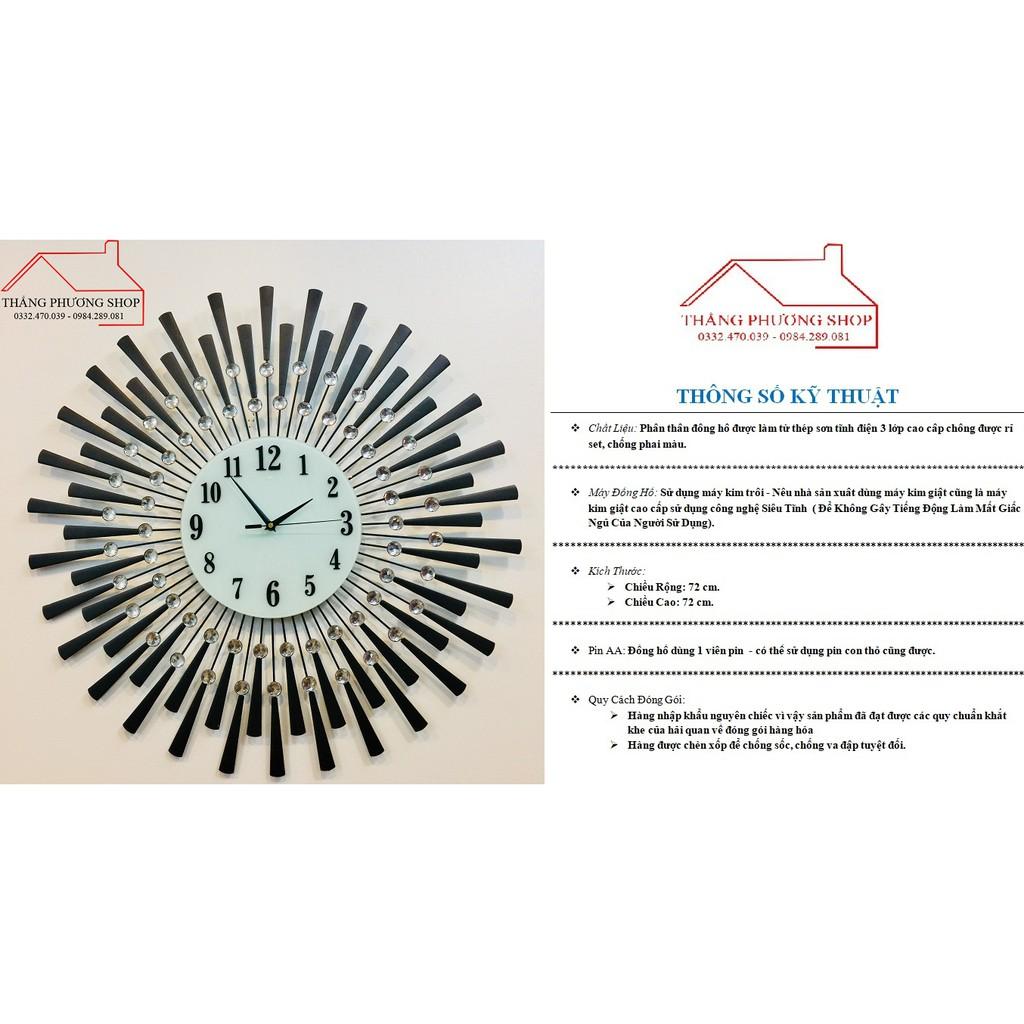 Đồng Hồ Treo Tường Hình Mặt Trời TP-021B