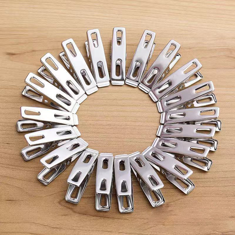 Set 20 Kẹp Quần Áo Tất Vớ Inox Tiện Dụng Cho Gia Đình
