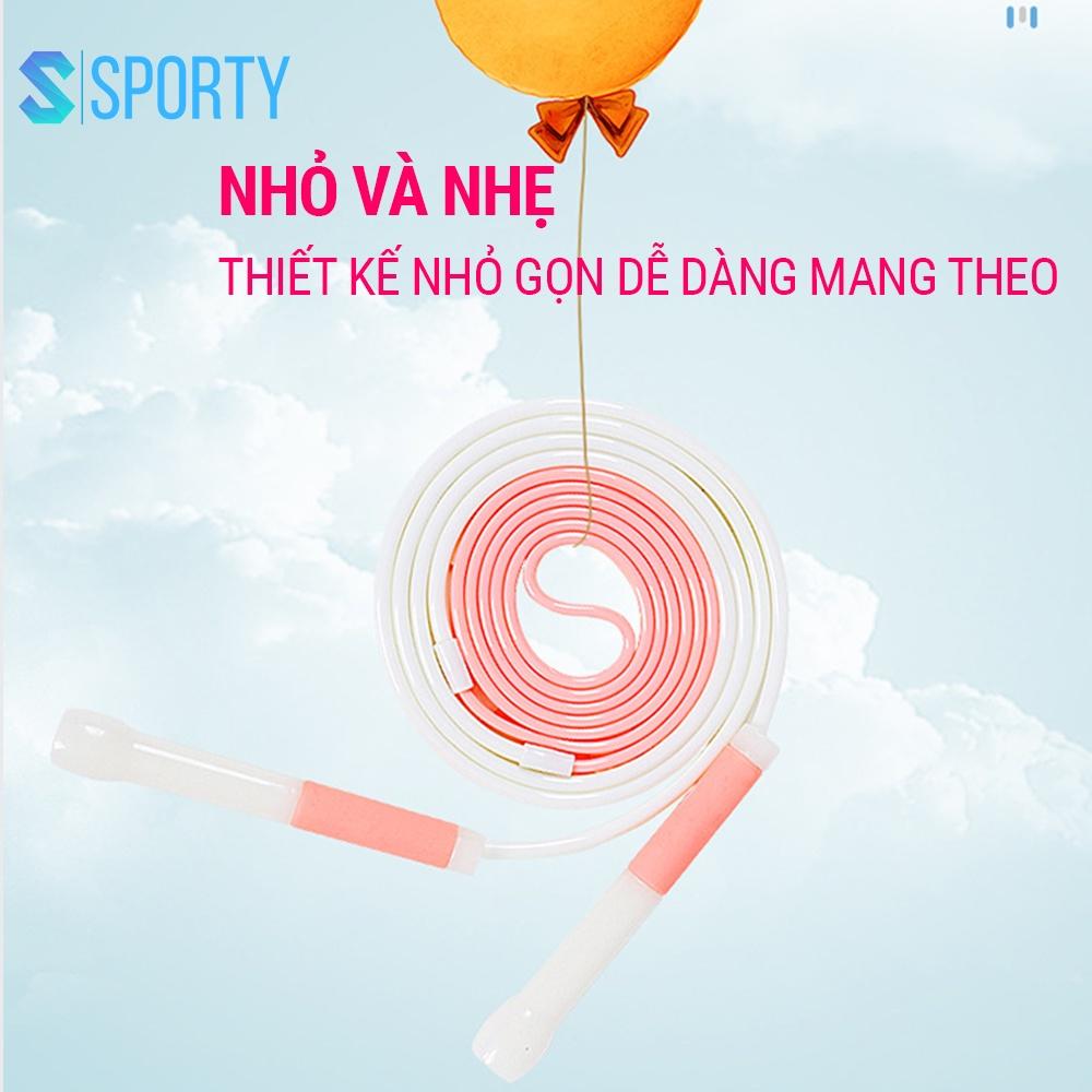 Dây nhảy tốc độ SPORTY hỗ trợ giảm cân Chất liệu dây PVC cao cấp giành cho trẻ em, người lớn TS43